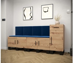 Előszobabútor Amanda 17 (artisan tölgy + kék). 1086006