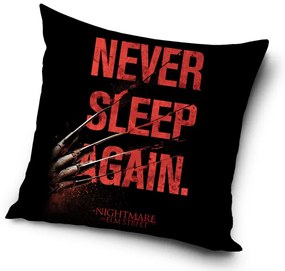Rémálom az Elm utcában Never Sleep párnahuzat 40x40 cm