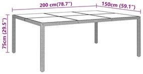 vidaXL 11 részes barna polyrattan kültéri étkezőgarnitúra