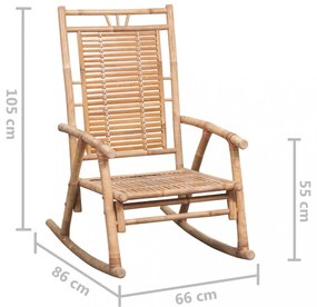 bambusz hintaszék párnával