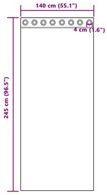 Sötétítő Függöny 2 db Sötétszürke Bársonyos