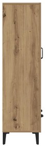 Highboard artisan tölgy 70x31x115 cm gépi úton előállított fa