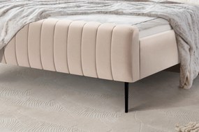 kárpitozott ágy háloszoba Nicole - 140x200, Velluto 2 / Lábak fekete