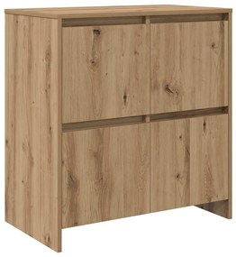 Oldalszekrények 3 pcs kézműves tölgy 70 x 41 x 75 cm Faanyag