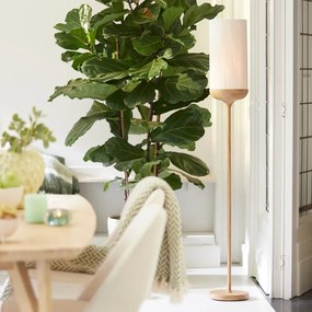 Natúr színű állólámpa textil búrával (magasság 159 cm) Dania – Light &amp; Living