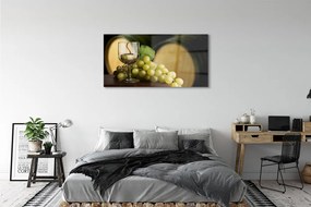 Akrilkép Egy pohár szőlő hordó 125x50 cm