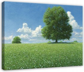 Vászonkép Rét Fa Természet Hálószoba Nappali Konyha Vászon 100x70