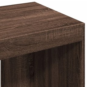 barna tölgy színű szerelt fa irodai asztal 103,5 x 56,5 x 94 cm