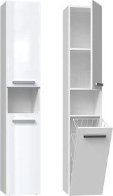 Nel III fürdőszoba szekrény, fényes fehér