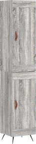 vidaXL szürke sonoma szerelt fa magasszekrény 34,5 x 34 x 180 cm