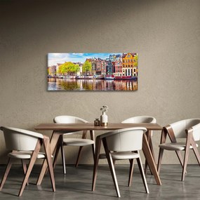 Kép - Táncoló házak, Amszterdam (120x50 cm)