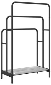 Ruhaszárító polcokkal Szürke sonoma 60 x 30 x 100.5 cm Faanyag
