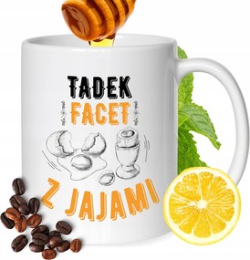 Bögre Tádé Férj Barátjának Nyomtatott Ajándék Fehér 330ml