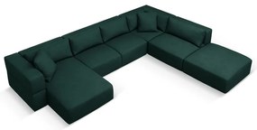 Zöld sarokkanapé (jobb oldali-"U" alakú) Esther – Milo Casa