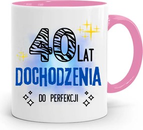 Születésnapra 40 40-es 40-es Bögre Rózsaszín Ajándék fényképes nyomattal