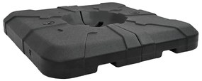 Esernyő Alap Szett 2 pcs Fekete 88.5 x 88.5 x 12 cm Műanyag