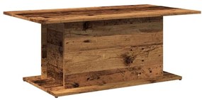 Antik fa színű szerelt fa dohányzóasztal 102 x 55,5 x 40 cm