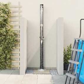 kültéri napelemes zuhany kézi zuhanyfejjel 217 cm 20 L