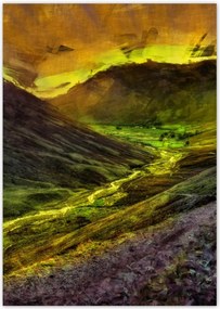 Poszterek A4 Pion Folyó a völgyben Tájkép