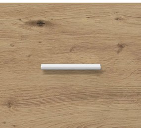 vidaXL Mosdókagyló szekrény tárolóval ajtóval Artisan tölgy Faanyag