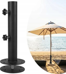 Robusztus kerti napernyő állvány összecsukható acél gránit alap