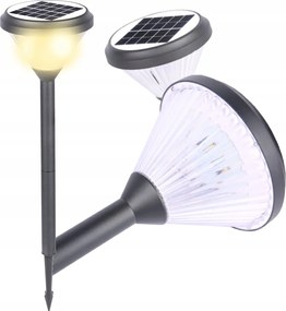 Napelemes Lámpa Beszúrható Kerti Led Oszlop 2W Szürkület Érzékelő 50CM