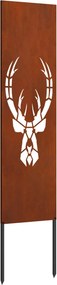 vidaXL Kertvédő vászon Rozsdás 32 x 140 cm időjárásálló acél