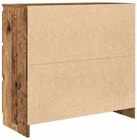 antik fa szerelt fa tálalószekrény 80x35x76 cm