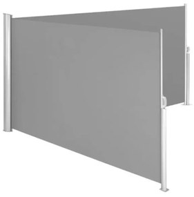 Dupla Kihúzható árnyékoló fal, 2 * 160 * 300 cm, szürke színben