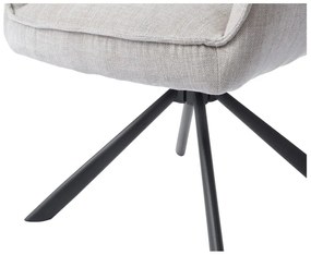 Krémszínű kárpitozott étkezőfotel szett 2 db-os Marilla – Unique Furniture