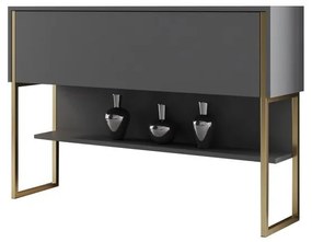 Komód Luxe - Gold, Anthracite