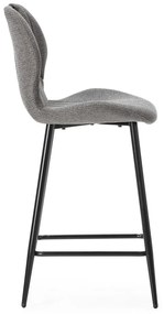 Szürke bárszék szett 2 db-os (ülésmagasság 65 cm) Muli – Marckeric