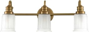Quoizel QZ-SWELL3-BB-BATH-LED Fürdőszobai fali lámpa SWELL 3xG9/3W/230V IP44 aranyszínű