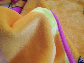 Bubu és Lulu Gyerek Pléd Ágytakaró Narancs 100 x 140 cm