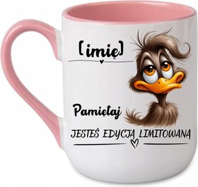 Coffee bögre "Emlékezz, limitált kiadás név" Rózsaszín 330