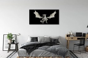 Canvas képek fehér sárkány 100x50 cm