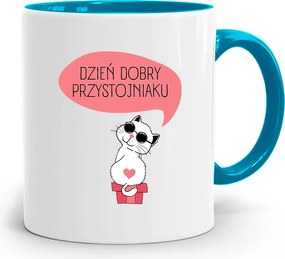 Kék Fiú Bögre Jó Reggelt Jóképű Nyomtatott Fotóval