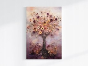 Poszter Dekoráció Szárított Virágok Filc Fa Boho 40x60