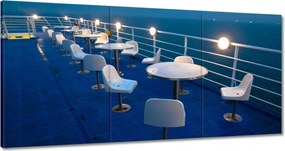 Festmények 180x90 Tengerparti kávézó