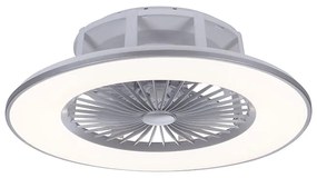 Design mennyezeti ventilátor szürke, LED 2700 - 5000K - Maki