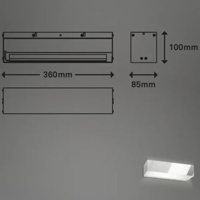 Briloner 2204-018 - LED Kültéri fali lámpa LED/8W/230V IP44 króm