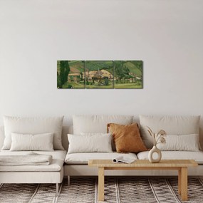 Kép - Camille Pissarro, Landscape at Les Pâtis, Pontoise, reprodukciók (órával) (90x30 cm)