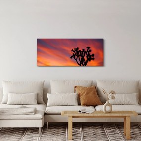 Naplemente egy fa sziluettje felett (120x50 cm)