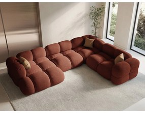 Téglavörös sarokkanapé (jobb oldali-U alakú) Loretto – Cosmopolitan Design