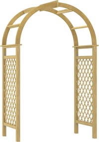 vidaXL impregnált tömör fenyőfa rácsos boltív 141 x 97 x 243 cm