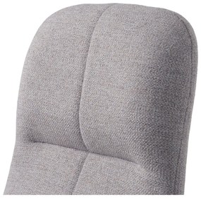 Világosszürke forgó relaxációs fotel Manning – Unique Furniture