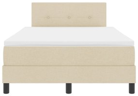 Boxspring Ágy matraccal Krém 120x200 cm Szövet