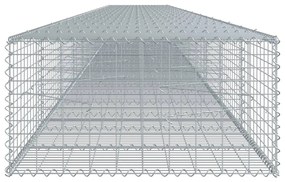 horganyzott vas gabion kosár fedéllel 1100 x 100 x 50 cm