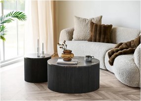 Kerek tárolóasztal márvány dekoros asztallappal ø 45 cm Rota – House Nordic