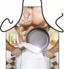 Konyhai kötény Szakács Tetoválás Ajándék